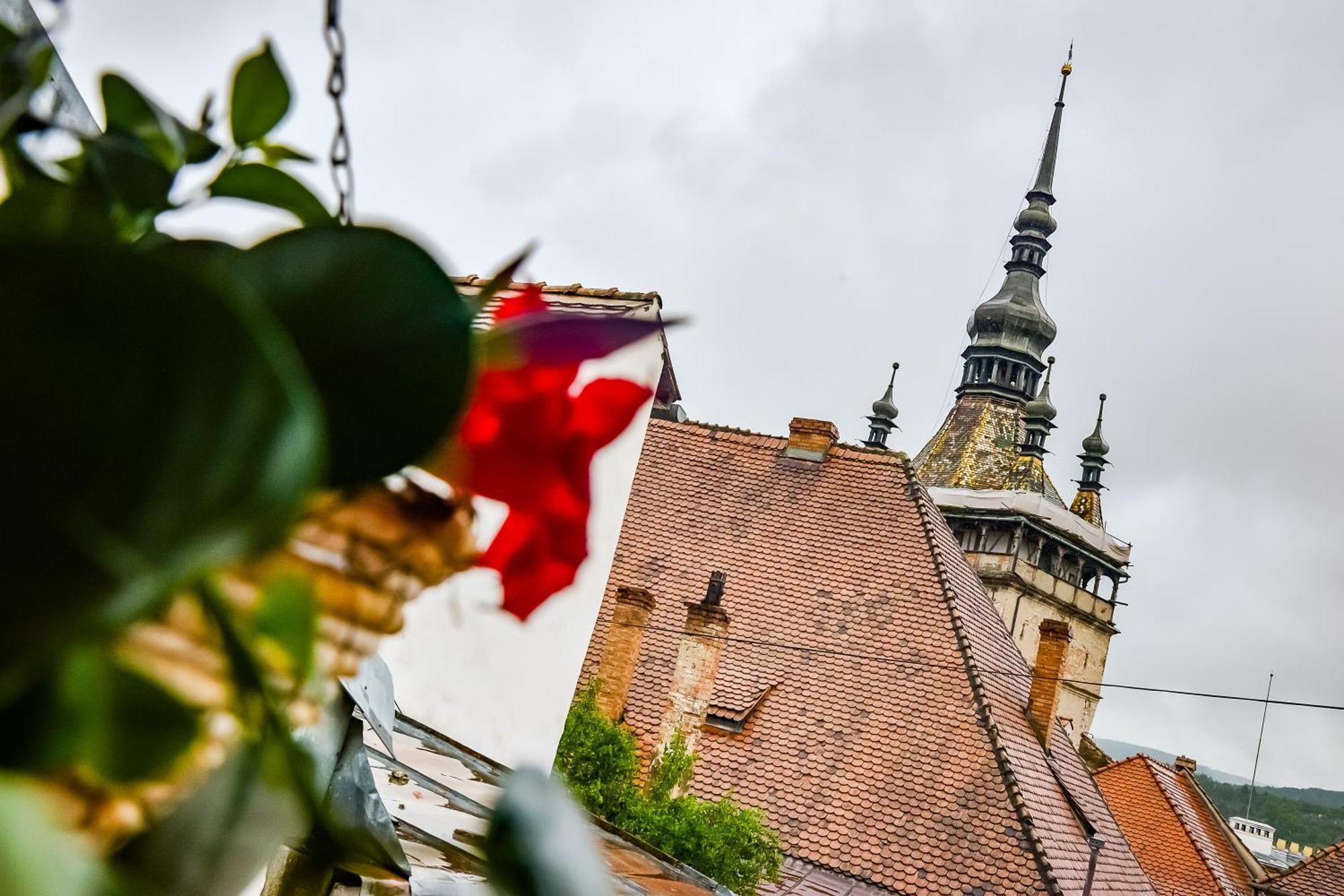 An Der Holztreppe Apartamento Sighişoara Exterior foto